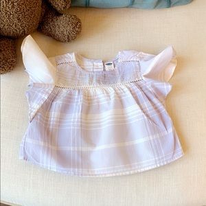 Flutter sleeve baby blouse